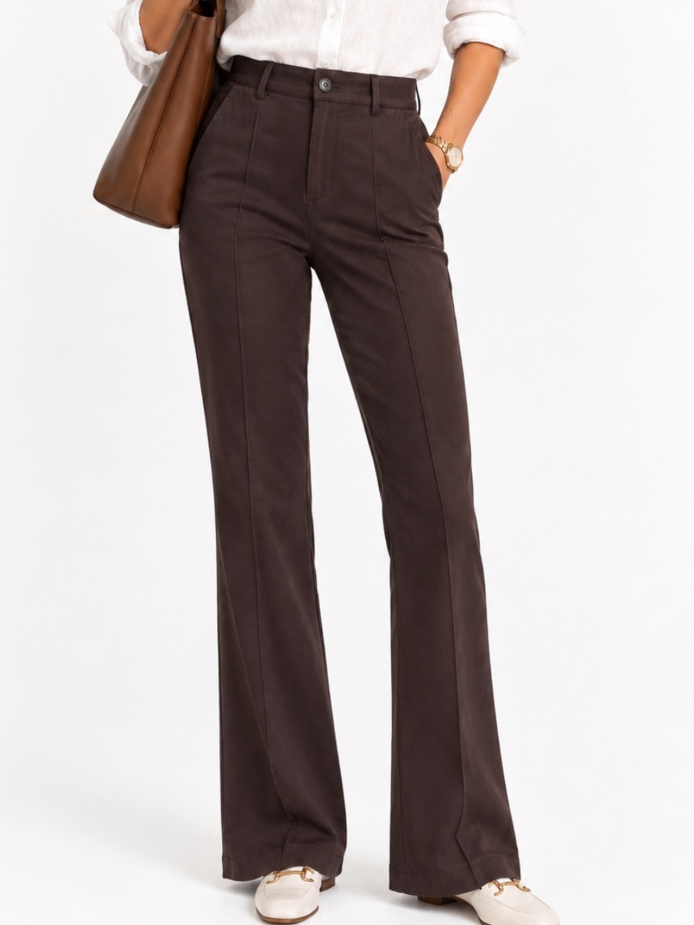 Funyyzo Bootcut Brown Pants